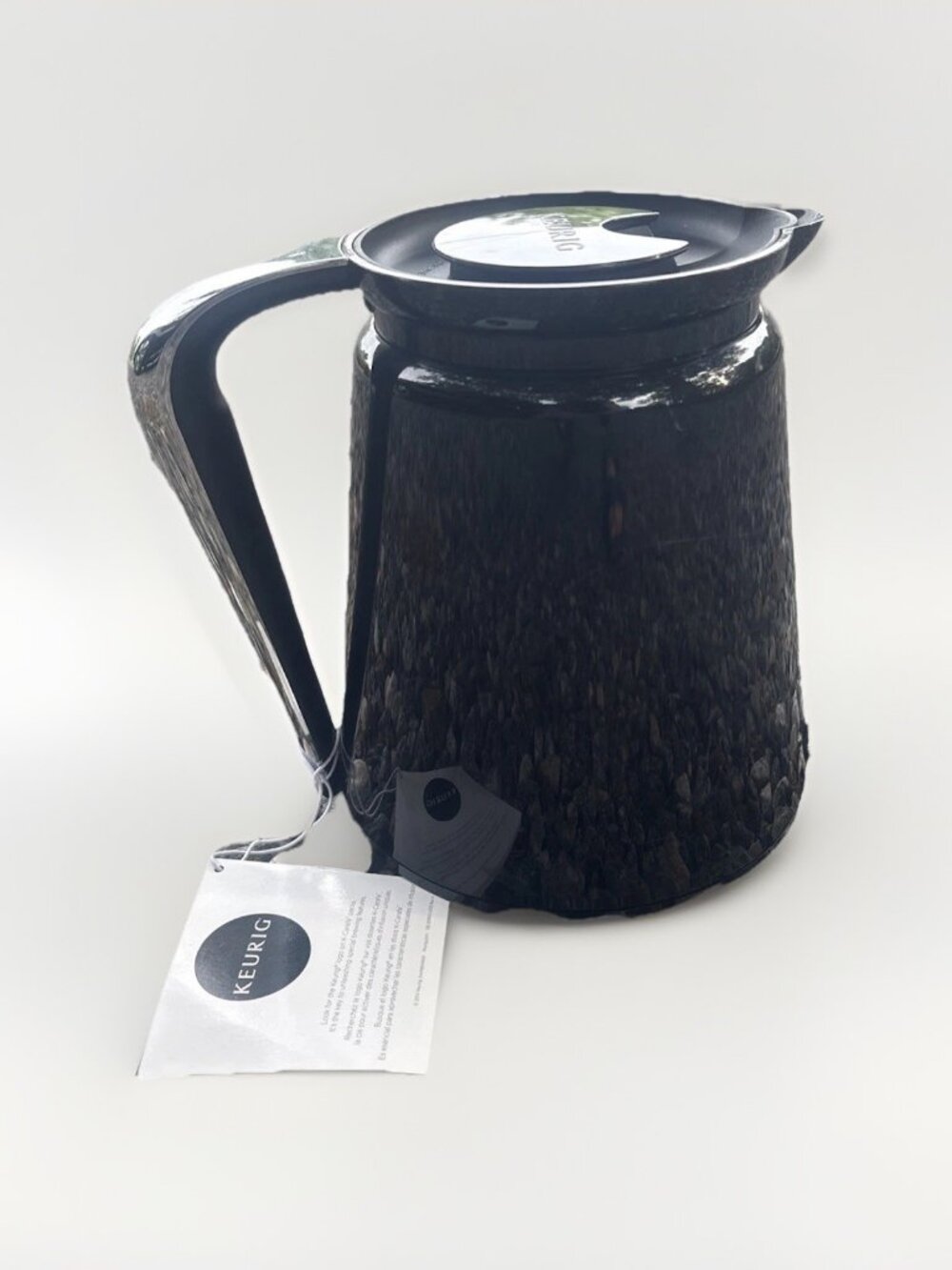 Keurig Hot 2.0 Coffee Pot / Pitcher / Carafe 32 oz (4 cups) Black & Chrome